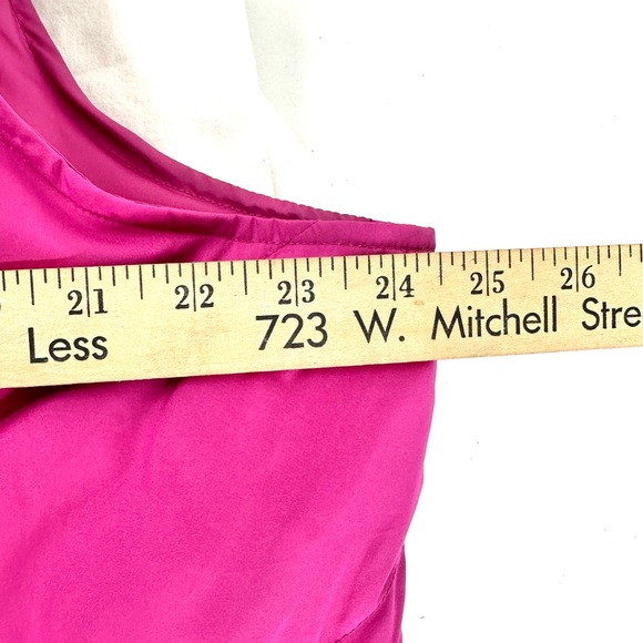 Lands End Women Size 1X Pink Puffer Vest Winter Outdoor Down Filled - Picture 4 of 9